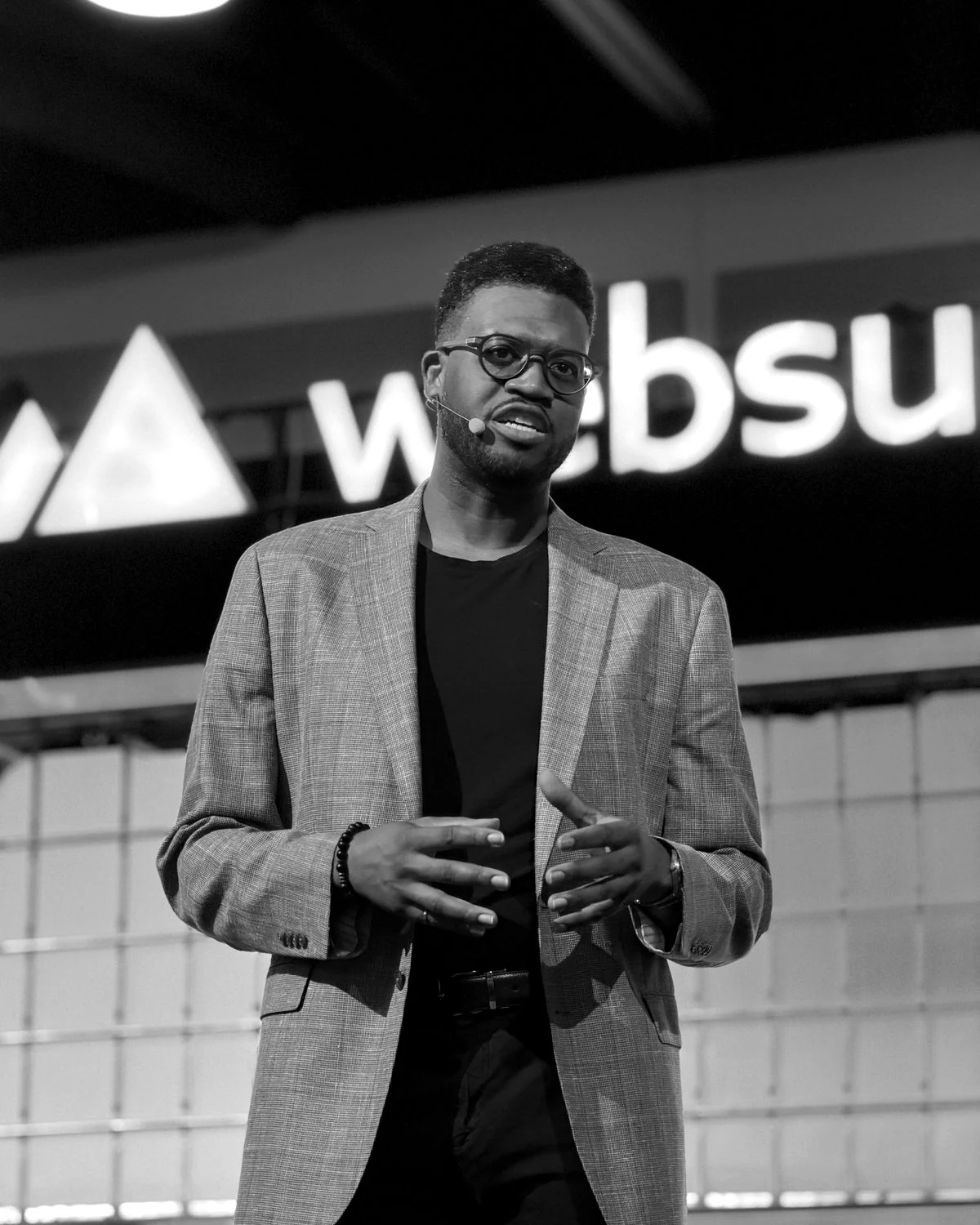 Andrew Forde speaking at an event.